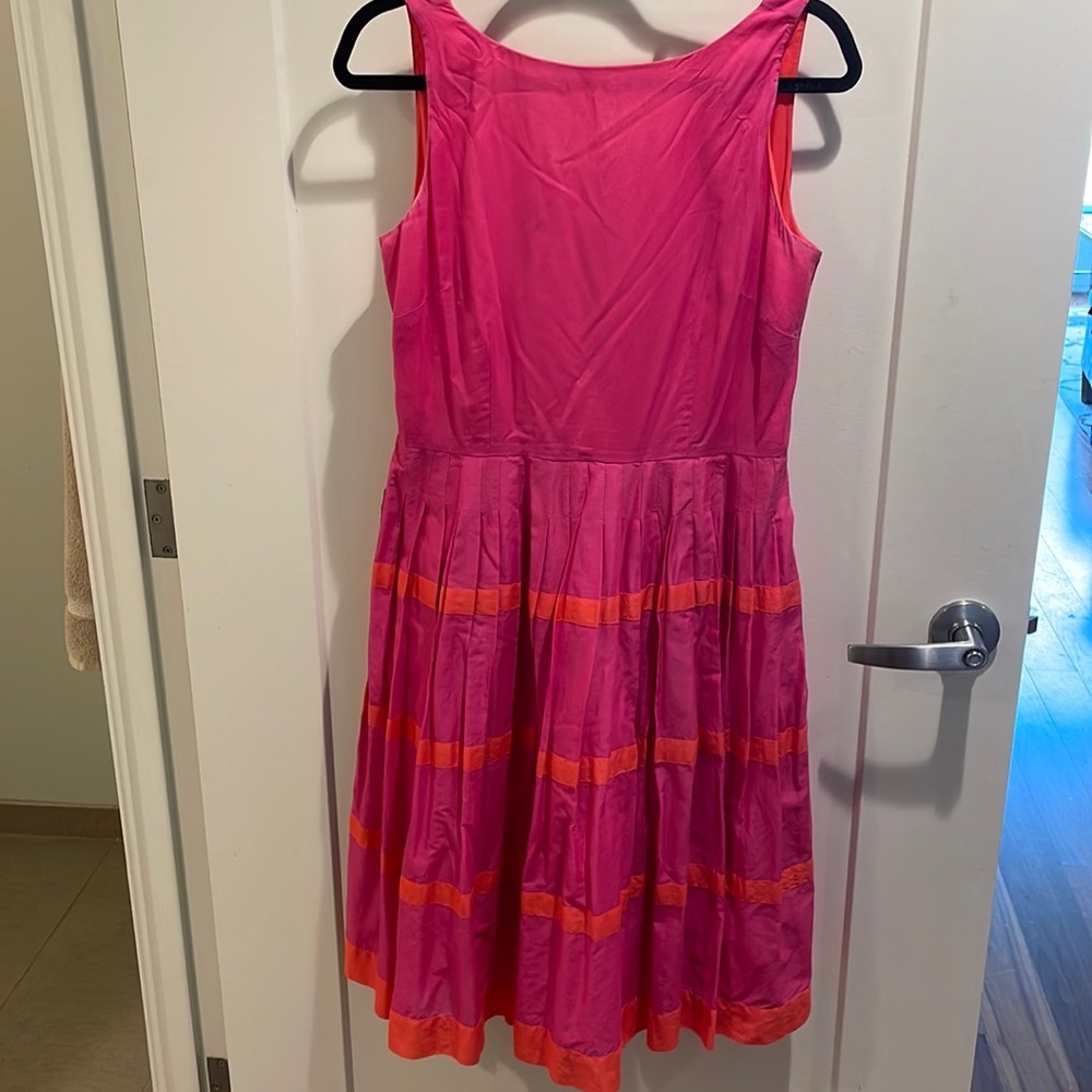 Talbot’s Pink/ Orange Colorblock dress Size 8